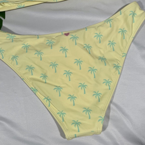 NEW Stoney Clover Lane | Palm‎ Tree | Bikini Top [ L ] + Scoop Bottom [ M ] - Picture 9 of 12